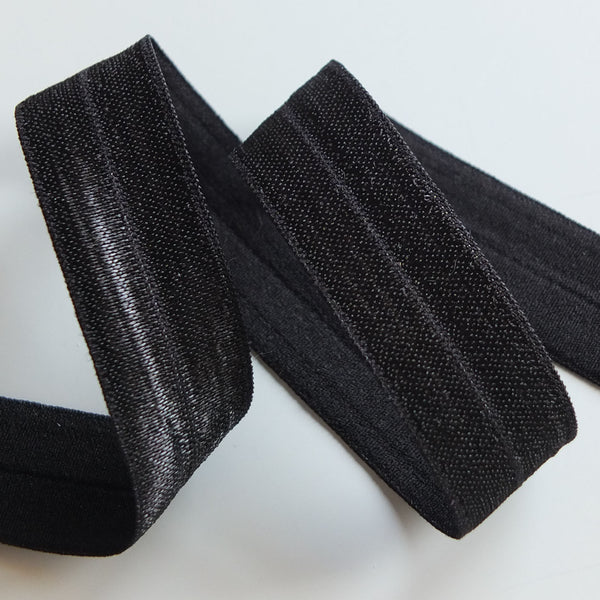 Fold over elastic binding - 18mm Black – On Trend Fabrics