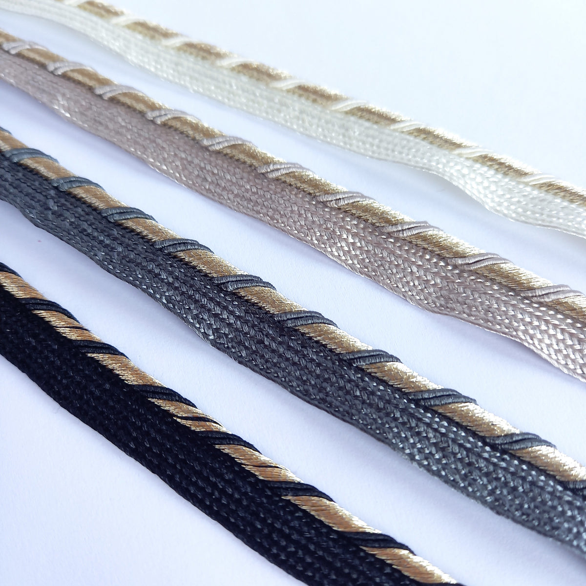Gold Lurex Twist Flanged Insert Piping Cord – On Trend Fabrics