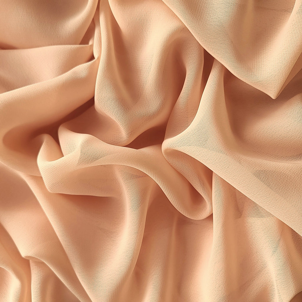 Apricot Chiffon Fabric